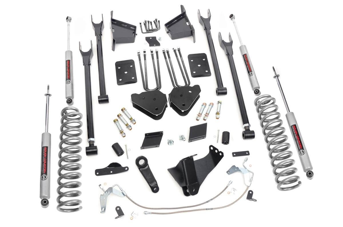 Ford F-250 Super Duty Suspension Lift Kit - Rough Country - 4-Link, No OVLD - '11-'14